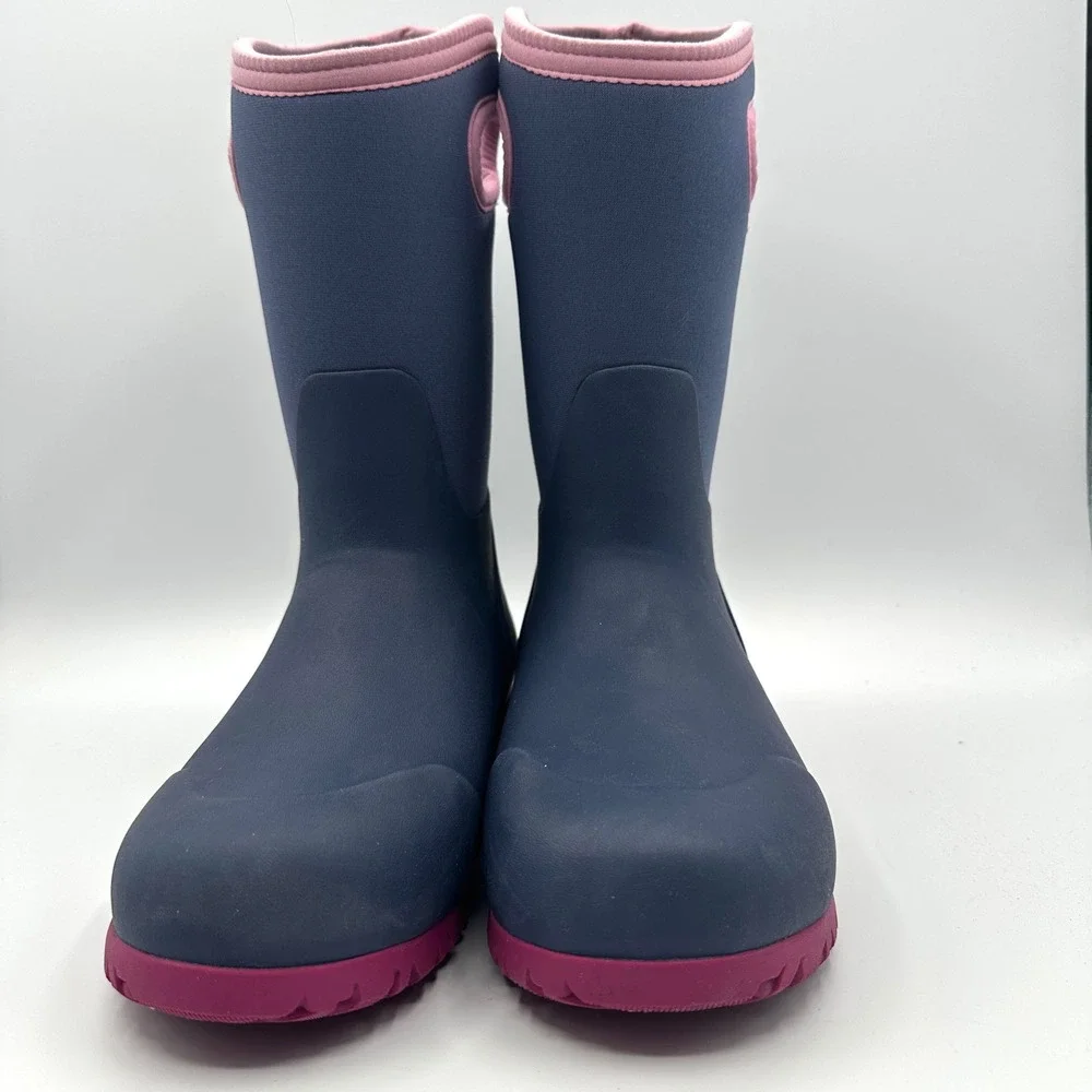 Bogs Kids York Solid Waterproof Winter Boots Grape Purple Pink Youth Sz 4 EU‎ 37